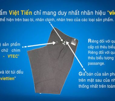 phân biệt -quần -Việt Tiến -thật