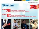 chương trình giảm giá 10% - 20% chủ thẻ SACOMBANK, CITIBANK,  DONGABANK