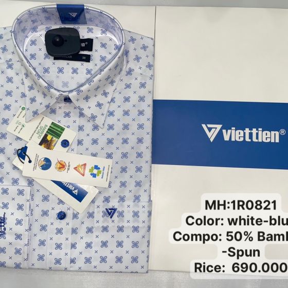 Áo sơ mi  tay dài chấm bi
