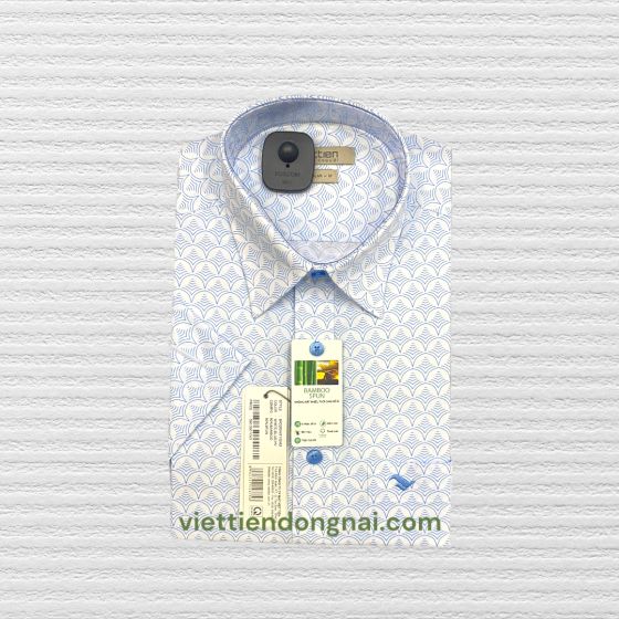 ÁO SƠ MI TAY NGẮN VẠT NGANG