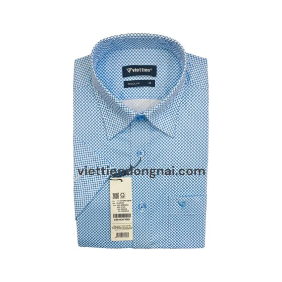 ÁO SƠ MI TAY NGẮN VẠT BẦU