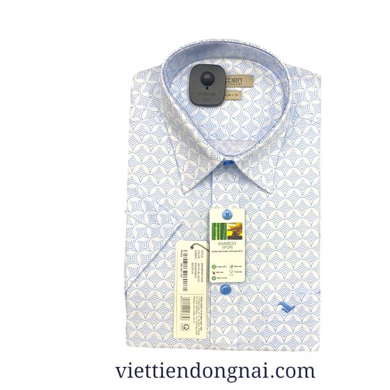 ÁO SƠ MI TAY NGẮN VẠT NGANG