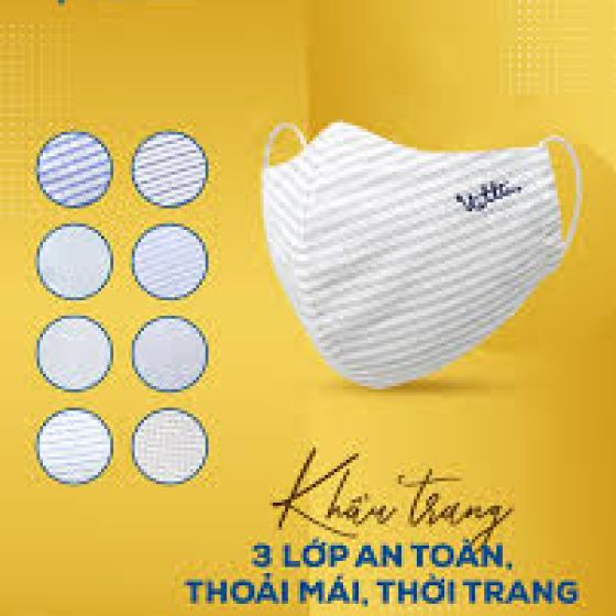 KHẨU TRANG VIỆT TIẾN (màu ngẫu nhiên- 1 gói 3 cái)