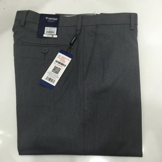 Quần Tây Xám Nam Slim Fit
